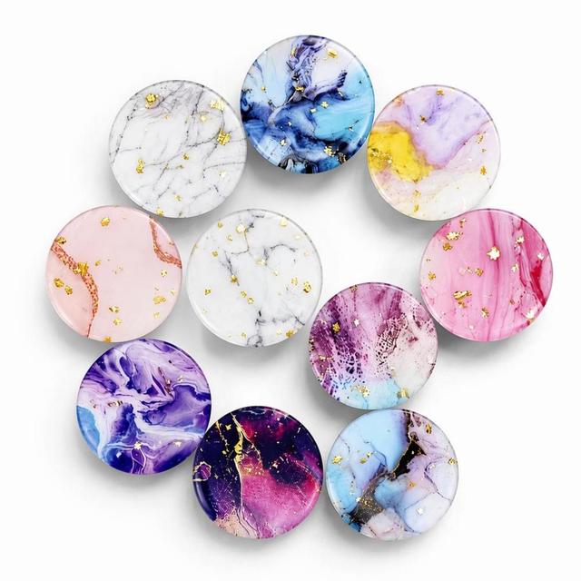 High Adhesion Self Adhesive Phone Grip, Full Color UV Custom Print Anti Shake Car Dashboard Accessory for OEM Bulk Custom Orders