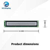 Layar LCD COB Karakter Rusia SJXD4002A-IIC FSTN Putih Positif Industri 40X2 Dot Matrix Modul LCM Kecerahan Tinggi
