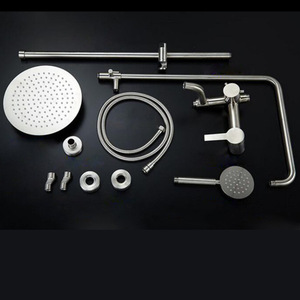 ชุดฝักบัวสแตนเลส 304 หัวฝักบัวแบบวงกลมพร้อมระบบนวด ฝักบัวเรนชาวเวอร์ ดีไซน์ทันสมัย ระบบฝังผนัง ติดตั้งง่าย - Product Image 4