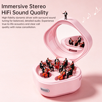 Écouteurs intra-auriculaires YXG-80 sans fil avec traduction IA intelligente, son stéréo et miroir de maquillage, 200 mAh