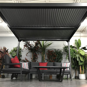 תומא-אירופאי סטנדרטי ממונע אלומיניום פרגולה 6m * 4m פרגולה עם LED אורות - Product Image 2