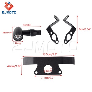 Bullet 3 trong 1 phía trước phía sau dẫn tín hiệu lần lượt Side mount giấy phép tấm khung khung - Product Image 5