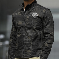 Venta al por mayor al aire libre Softshell chaqueta de camuflaje táctico impermeable personalizado