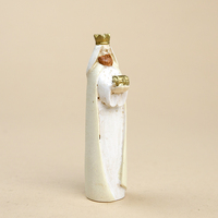 Figurines de crèche religieuses en résine, ensemble de la Nativité, décorations de village de Noël, Marie, Joseph, bergers, cadeaux de fêtes