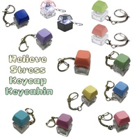 Porte-clés en forme de clavier, jouet anti-stress, cube, jouet pour adultes, porte-clés en vrac, porte-clés clic