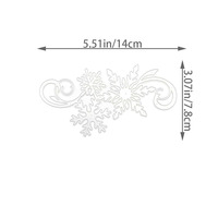Matrice de découpe en acier au carbone pour papier, motif flocon de neige et fleurs en relief, pour artisanat DIY parent-enfant