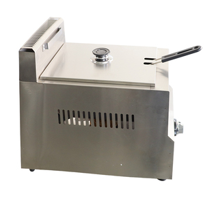 Friteuse à gaz verticale professionnelle, 2022, approuvée CE, commerciale, avec puces, cuisses <span class=keywords><strong>de</strong></span> <span class=keywords><strong>poulet</strong></span>, frites en bois, appareil <span class=keywords><strong>de</strong></span> cuisson - Product Image 3
