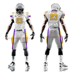 Conception attrayante vos propres maillots uniformes de maillot de football américain sur mesure pour adultes - Product Image 4