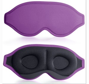 Etichetta personalizzata 3D Memory Foam Sleeping Eye Mask copertura per ombretti notturni sagomata morbida sagomata regolabile - Product Image 6