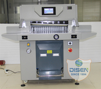 Máquina Cortadora de Papel Hidráulica Automática Disen 7210PX de 720 mm, Controlada por PLC, Guillotina Digital con Motor, Cortadora de Bisel, Pantalla Táctil