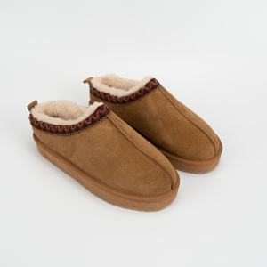 Mínimo diseño engrosamiento mullido invierno para zapatillas suave cómodo antideslizante <span class=keywords><strong>Casa</strong></span> de piel para zapatillas para la temporada de otoño - Product Image 4