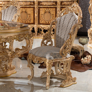 Personalizzato romantico turco tavolo <span class=keywords><strong>da</strong></span> <span class=keywords><strong>pranzo</strong></span> di lusso Set legno dorato articoli pregiati intarsiato a mano bellissimo tavolo <span class=keywords><strong>da</strong></span> <span class=keywords><strong>pranzo</strong></span> 6 sedie - Product Image 2