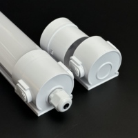 Kit de boîtier de lampe LED étanche IP65 en polycarbonate, design moderne, à dégagement rapide, pour éclairage linéaire LED carré