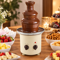 Fontaine à chocolat de table à 3 niveaux en gros pour les entreprises de location d'événements culinaires