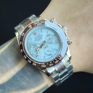 Rolx 116508 Unisex Luxury Fashion Watch 40mm Stainless Steel Rubber Strap Mechanical HAIOU Movement 50 Bar Water Resistant Gold - Product Image 2