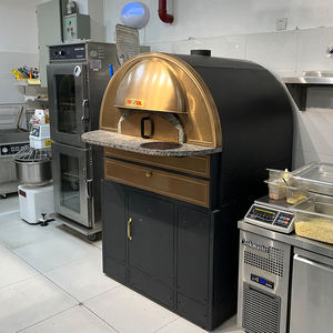 Horno de Pizza Italiano Apto para Horno de Piedra, Horno de Domo de 450 Grados, Sistema de Temperatura Independiente, Horno de Pizza Comercial de Bronce - Product Image 5