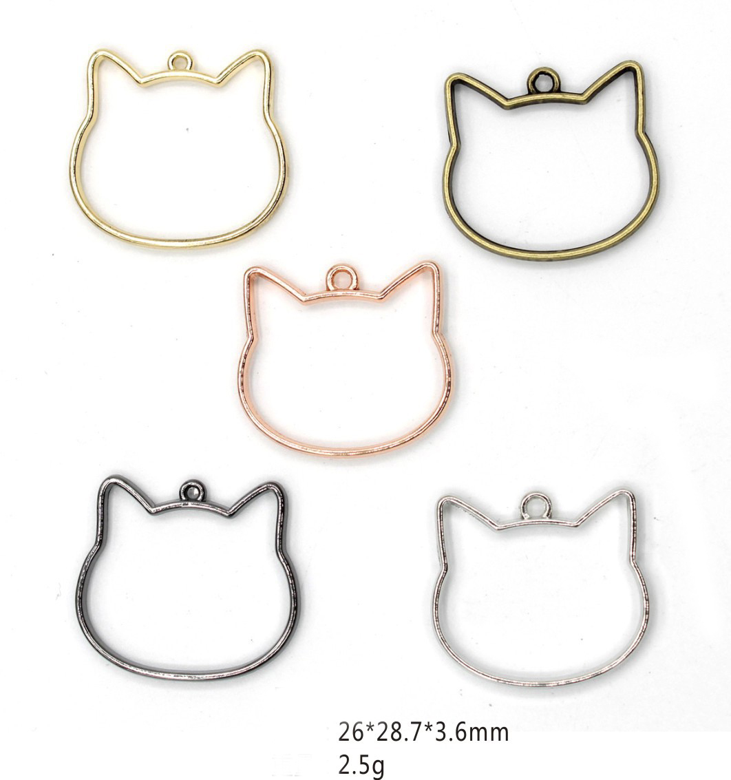 Pendentifs à Cadre Creux, 10 Pièces Pendentifs Ronds à Lunette Ouverte Pendentif à Cadre Ouvert Pendentifs à Cadre Creux pour les Résultats de Fabrication de Bijoux Fournitures
