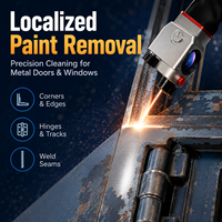 Máquina de Limpieza Láser de 500w, Removedor de Pintura Láser Pulsado para Limpieza de Superficies de Metal, Puertas, Ventanas, Revestimientos y Óxido