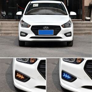 Offre Spéciale DRL pour <span class=keywords><strong>Hyundai</strong></span> solaris Verna reina <span class=keywords><strong>Accent</strong></span> <span class=keywords><strong>2017</strong></span> 2018 2020 2021 LED feux diurnes 12V conduite clignotant lampe - Product Image 2