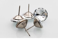 Bouton de rembourrage en cristal à motif diamant, épingles de 18/20/25/30mm Dia canapé décoration murale accessoire de meubles