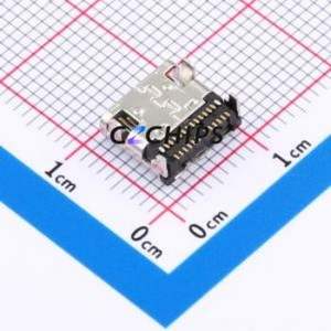 TYPE-C-G07-1TBW USB Connector SMD Connector ( Connector Type: Type-C )( Gender: Female )( Mounting Type: Horizontal Mount ) - Product Image 2