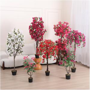 2024 Chất Lượng Cao Màu Trắng Trong Nhà Nhân Tạo Khóc Hoa Anh Đào Mô Phỏng Cây Banyan Hoa Cao cấp Trong Nhà Nhà Máy - Product Image 6