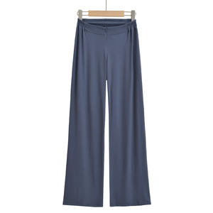 กางเกงขายาวขากว้างทรงตรงแบบมีซิปสำหรับผู้หญิงที่บริสุทธิ์ & หวาน - Product Image 4