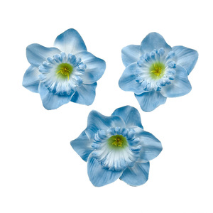 Cabezas de flores de narciso simuladas de 8 cm de diámetro, material artesanal colorido para decoraciones de bodas y proyectos de bricolaje - Product Image 5