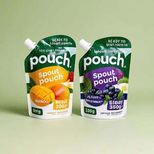 Custom Logo Printed 200g Liquid Juice Stand-Up <b>Pouch</b> <b>Reusable</b> Leakproof <b>Food</b> Packaging Bag Spouted Drink <b>Pouch</b> for Beer - Product Image 1