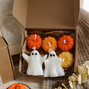 Bougie parfumée originale Relaxlines pour Noël et Halloween, cadeau, mèche en coton, parfum d'ambiance pour la maison, aromathérapie, bougies originales mignonnes - Product Image 6