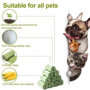With logo Customized Eco-enviromental <b>Compostable</b> Plastic Dog Waste Pouch Flushable 100%biodegradable Pet Poop Dogs for <b>Bags</b> - Product Image 2
