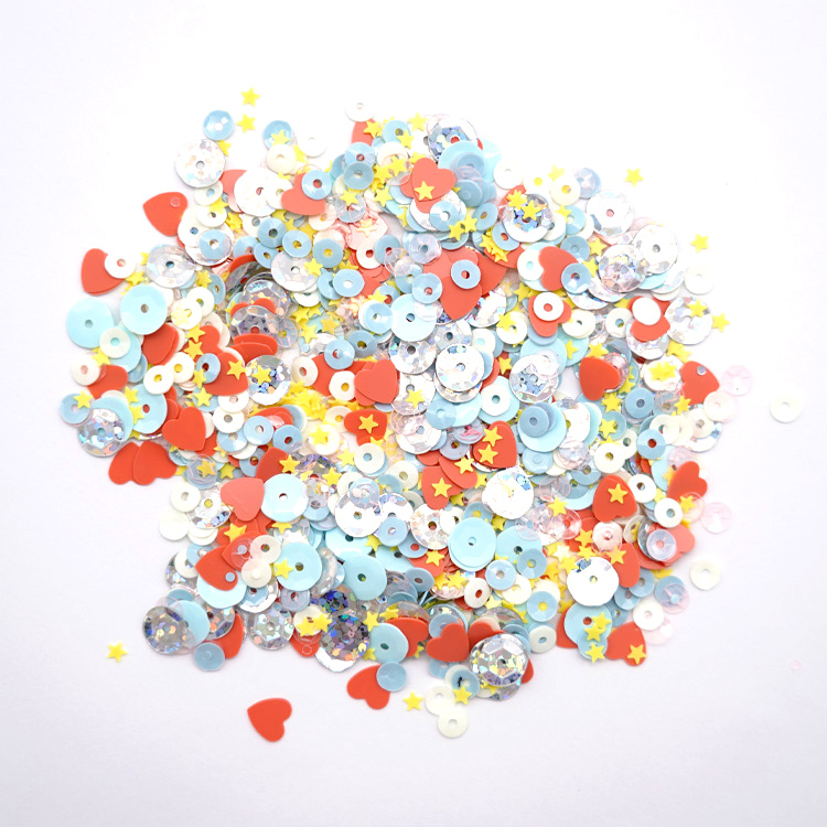 500g Mix Color Crystal Flower Flat Sequins Applique Sew On Pailllete Glitter Sequins for sequin table cloth