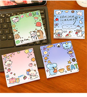 Bloc-notes autocollants mignons pour enfants, impression d'animaux de dessin animé, DIY, Kawaii, haute qualité
