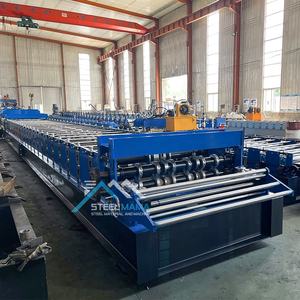 Machine de plancher de pont en métal en acier galvanisé d'épaisseur entièrement automatique populaire en Irak avec nervures de gaufrage - Product Image 5