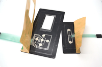 Interrupteur à membrane FPC électronique graphique rétroéclairé à micro-monture authentique pour bureau, avec verre ultra-clair et découpe d'huile
