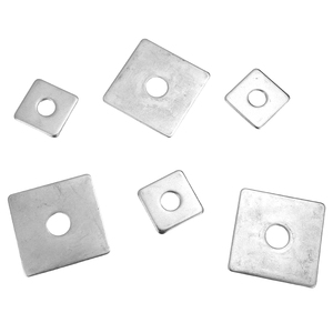 Acier à haute teneur en carbone carré, zingué, M6 M12 M14 M16 M18 M20 avec trous - Product Image 1