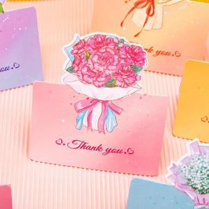 Ramo de flores 3D Tarjeta de felicitación Tarjeta de cumpleaños creativa Tarjetas de mensaje de agradecimiento - Product Image 4