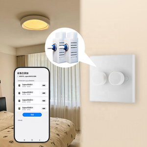 Bilihondim UK Zigbee Variateur mural rotatif 2 packs 1 canal Compatible Google Assistant LED - Contrôle sans fil via application Charge maximale 200W - Product Image 2