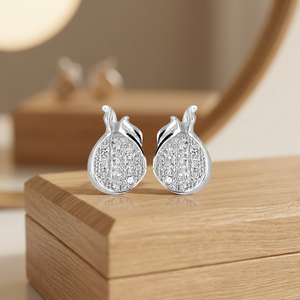 Pendientes Minimalistas de Plata 925 con Forma de Gota de Agua Art Palace, con Circonita Cúbica Microincrustada, Certificados por Terceros, Clásicos - Product Image 3
