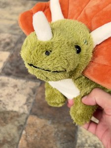 Triceratops jouet en peluche-poupée en peluche de dinosaure endormi mignon-jouet en peluche pour garçons-poupée d'oreiller-cadeau pour enfants - Product Image 2