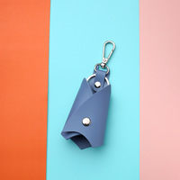 Porte-clés promotionnel coloré élégant moderne sublimation PU cuir porte-clés porte-clés