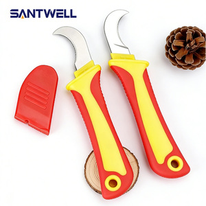 Wholesale 1000V Insulated Electrician Knife Professional Cable <b>Stripping</b> Knife Fixed Blade Cable Knife Cheap and High Quality - Product Image 1