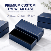 Boîtes d'emballage personnalisées pour lunettes de soleil, boîtes rigides en carton avec couvercle, étui à lunettes OEM pour les petites entreprises, logo en estampe dorée, boîte en papier
