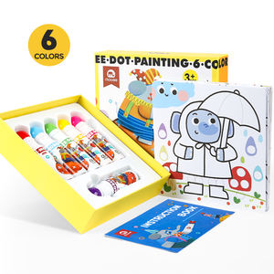 Mobee P022B01 6 couleurs Dot Makers <span class=keywords><strong>Bingo</strong></span> Pen Washable Paint Watercolor Pen Outils de peinture pour enfants bing dot marker - Product Image 1