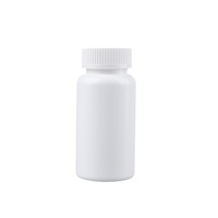Bouteille de 150cc en PEHD pour capsules, comprimés et bonbons, avec bouchon à vis blanc, vente en gros d'usine, bouteille de 120ml pour comprimés de calcium