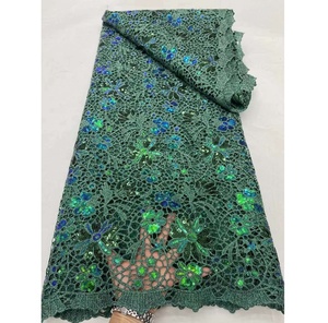 Gran oferta, buen precio, tela de encaje brillante, precio competitivo, 5 yardas, tela de encaje africano, encaje de guipur para vestido de novia - Product Image 6