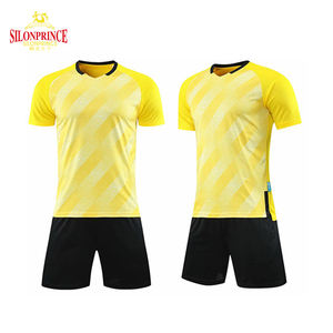 Custom Dropshipping Voetbalshirt Voetbaltenue Snel Droog Voetbal Jersey Blauw Geel Set Gesublimeerd Jersey Voetbal Uniformen - Product Image 5