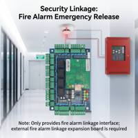 Controlador de Acceso para 4 Puertas con SDK Gratuito, Sistema de Seguridad Profesional para Control de Acceso a Puertas por Red