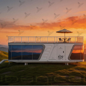 Cabine Luban verte personnalisée, conteneur complet, vente en gros, maison capsule spatiale de luxe préfabriquée pour la location hôtelière - Product Image 2