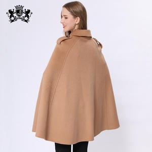 Cape longue à col roulé Style anglais, <span class=keywords><strong>manteau</strong></span> en <span class=keywords><strong>laine</strong></span>, ample, luxe, pour femme, hiver, collection Offre Spéciale - Product Image 6